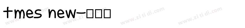 tmes new字体转换
